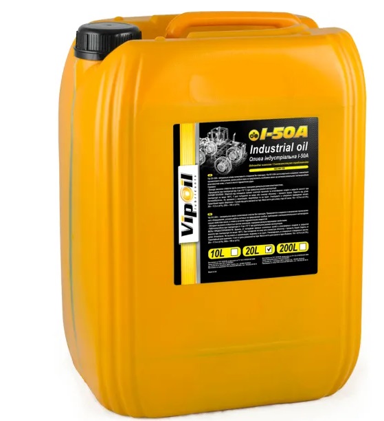 Олива індустріальна VipOil І-50A, 20л